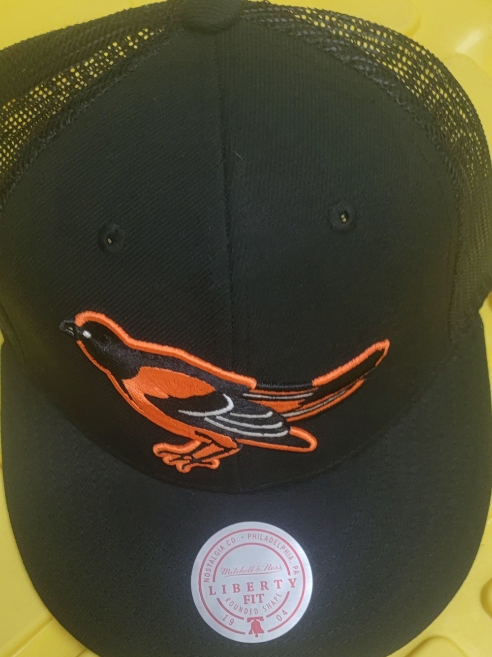 Mitchell & Ness Baltimore Orioles Black GCP 9FIFTY Mens Snapback Hat
